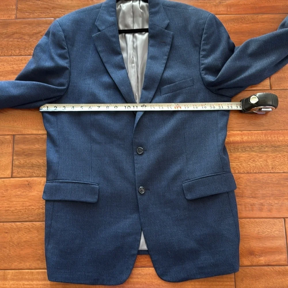 Jos. A. Bank Traveler Tailored Fit Blue Sport Coat Size 44R